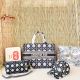 Deep Blue Daily Letters Contrast Bags