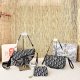 Black Daily Letters Patchwork Bags