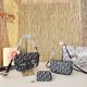 Deep Blue Daily Letters Patchwork Bags