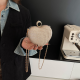 Gold Heart Rhinestone Bag Chain Crossbody Shoulder Purse