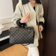 Black Printed Boston Bag Handheld Crossbody Fashion Office Bag