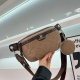 Light Brown Donkey Embossed Chest Bag Detachable Coin Purse Crossbody Waist Bag