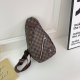 hazel grey Donkey Checkered Chest Bag Adjustable Strap Crossbody Waist Bag