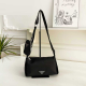 Black Nylon Mother-Daughter Bag Logo Crossbody Style