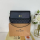 Black Printed Leather Crossbody Bag Metal C-logo Style