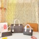 Pink Brown Monogram Boston 3-Piece Bag Set Tote Crossbody Wallet