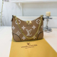 Brown Monogram Chain Shoulder Bag Retro Casual Crossbody
