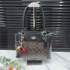 Black Brown Black Monogram Cherry Charm Tote Bag Edgy-Sweet Daily Crossbody