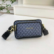 Blue All-Over Logo Convertible Bag Trendy Crossbody Fanny Pack