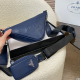 Dark Blue Minimal Logo 3-in-1 Triangle Trendy Crossbody
