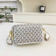 White All-Over Logo Convertible Bag Trendy Crossbody Fanny Pack