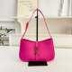 Rose Red Vibrant Logo Shoulder Bag Y2K Crossbody