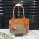 Orange Black Monogram Cherry Charm Tote Bag Edgy-Sweet Daily Crossbody