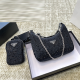 Black Rhinestone 3-in-1 Hobo Runway Crossbody Bag