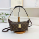 Brown Vintage Monogram Contrast shoulder Bag Daily Trendy Bag