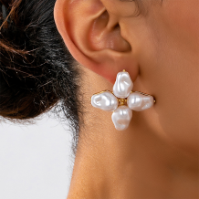 Golden Yellow Daily Solid Color Irregular Earrings