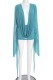 Blue Sexy Hot Club Nightclub Solid Color V Neck Dresses