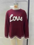 Pink Casual Street Daily Y2k Letters Embroidered O Neck Tops