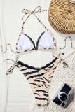 Leopard Print Daily Vacation Leopard Print Swimwears