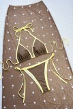 Coffee Sexy Vacation Polka Dot 3 Piece Sets