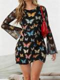 Red O Neck A Line Dresses