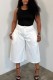 White Ruched Plus Size