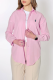 Pink Casual Sportswear Daily Solid Color Cardigan Collar Tops