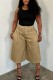 Khaki Ruched Plus Size