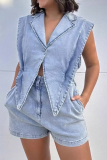 Blue Rompers