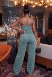 Black Sexy Casual Daily Y2k Solid Color Solid Color Strapless Regular Jumpsuits