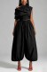 Black Casual Street Sportswear Y2k Solid Color Sloping Shoulder Plus Size Two Pieces