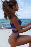 Black Polyester Mesh Solid backless Patchwork adult Sexy Fashion  One-Piece Swimwear