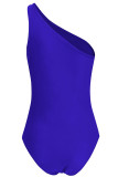 Black Polyester Mesh Solid backless Patchwork adult Sexy Fashion  One-Piece Swimwear