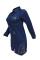 Euramerican Broken Holes Deep Blue Denim Mini Dress