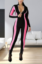 Casual Fashion Pink Sportswear Jumpsuit