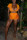 Casual Sexy Fluorescent Orange Sports Two-piece Set