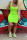 Fashion Casual Sling Green Short Dress
