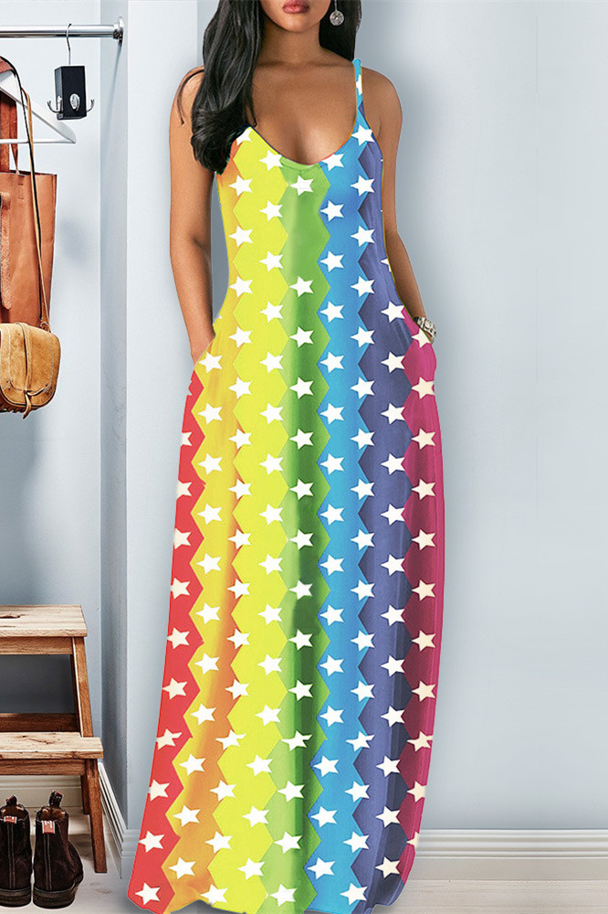 

Stylish Casual Vertical Star Dress