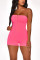 Sexy Fashion Sleeveless Pink Romper