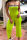 Sexy Tube Top Strapless Fluorescent Green Jumpsuit