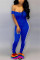 Sexy Fashion Sling Blue Jumpsuit