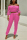Fashion Word Collar Pink Two-Piece Suit