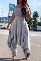 Sexy Trendy Solid Loose Two Pieces