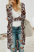 Fashion Casual Long-Sleeved Leopard Cardigan Jacket