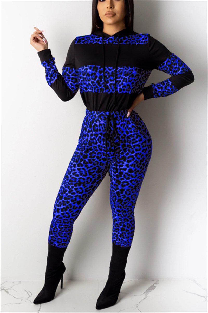 leopard sweat suit