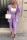 Fashion Autumn And Winter Light Purple Two-Piece Suit (Without Belt)