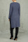 Fashion Round Neck Long Sleeve Irregular Purple Gray Sweater