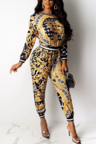 Sexy Fashion Sports Multicolor Print Two Piece Suit