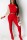 Fashion Long Sleeve Sequin Red Sports Suit