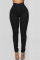 Fashion Sexy Solid Color Black Trousers